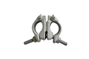 Abrazadera Doble Galvanizada Eléctricamente para Andamios, Accesorio de Acoplamiento de Varilla de Empuje Giratoria Fija - Product Image 4