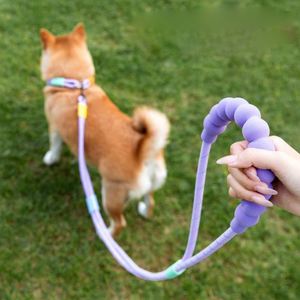 Correa para Perro Multifuncional 6 en 1 KingHon, Correa para Perro Manos Libres Resistente, Cuerda Trenzada Ajustable de Poliéster para Pasear Perros - Product Image 1