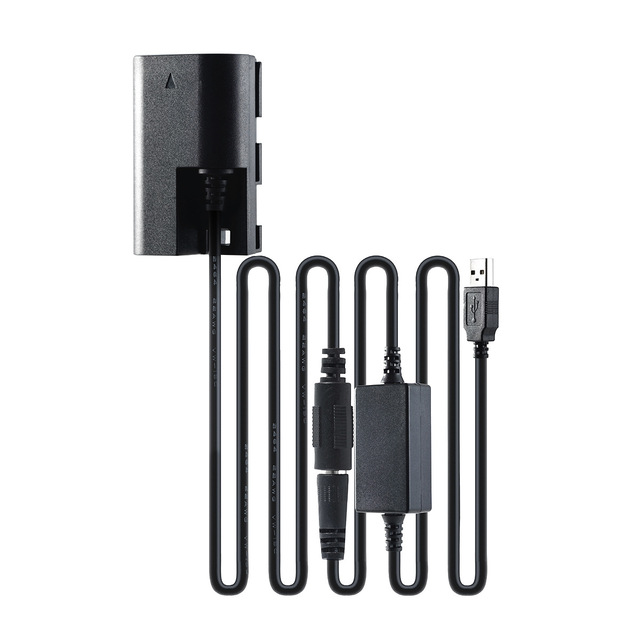 JZR for LP-E6 Compatible 5D2 5D3 60D 6D2 70D 80D Camera External USB Power Bank Power Supply Cable Dummy Battery Accessories