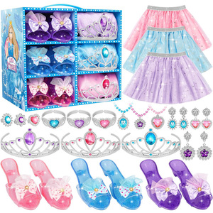 Accesorios de juguete para disfraz de princesa para niñas, juego de <span class=keywords><strong>tocador</strong></span>, juego de rol para niños de 3 a 6 años, regalo Ideal para fiestas de cumpleaños de niñas - Product Image 5