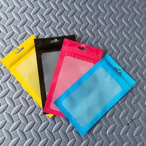 Premium özel alüminyum folyo fermuarlı çantalar renkli plastik takı kozmetik küçük iş perakende ambalaj için Emballage - Product Image 5