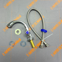 Robinet de lavabo de salle de bain classique moderne à trou unique, finition nickel chromé, montage sur plan, mitigeur à poignée unique, valve en céramique, OEM disponible