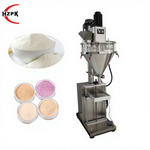 HZPK HZF-B Machine de remplissage semi-automatique verticale à vis sans fin pour épices, farine, lait en poudre et petites bouteilles avec pesage - Product Image 1