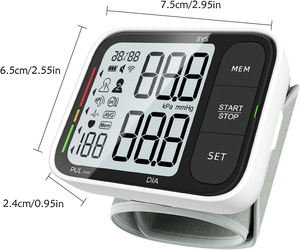 कारखाने की कीमत रिचार्जेबल कलाई बीपी मॉनिटर 24 घंटे आवाज इलेक्ट्रॉनिक डिजिटल कलाई रक्तचाप मॉनिटर - Product Image 6