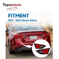 Topzonauto pour OEM 26550-6CT0A / 26555-6CT0A Pièces automobiles de rechange Feux arrière extérieurs gauche et droit rouges pour Nissan Altima 2019