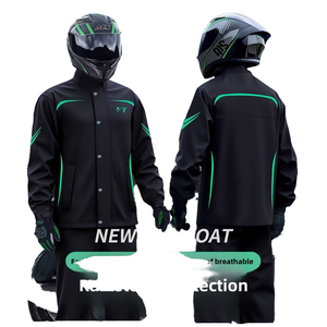 Combinaison de <span class=keywords><strong>pluie</strong></span> pour moto respirante et réfléchissante pour homme, imperméable, <span class=keywords><strong>pantalon</strong></span>, combinaison de <span class=keywords><strong>pluie</strong></span> intégrale, vêtements de <span class=keywords><strong>pluie</strong></span> pour la livraison à domicile, vêtements de <span class=keywords><strong>pluie</strong></span> pour l'extérieur - Product Image 4