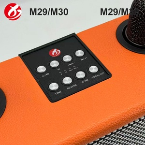 Système Home Cinéma sans fil étanche en bois avec 2 micros, haut-parleur 5.3, basses profondes, idéal pour les fêtes en extérieur, prêt pour le karaoké, vente en gros - Product Image 4