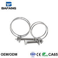 Collier de serrage mini robuste en acier inoxydable pour la fixation de flexibles en caoutchouc (eau, huile, gaz) dans le secteur de la santé