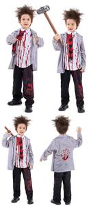Costume de film d'horreur vampire zombie pour enfants unisexe, déguisement de carnaval d'Halloween en polyester - Product Image 4