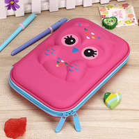 Étui de protection portable 3D en EVA personnalisé, étanche et antichoc pour stylos et crayons en cuir, idéal pour les enfants