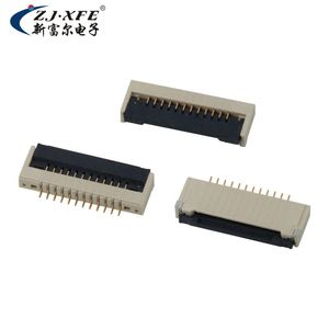 Connecteur FPC plaqué or ZIF R/A droit DIP SMT en matériau LCP, borne en bronze phosphoreux, connecteur FPC avec verrouillage pour l'automobile - Product Image 3