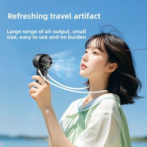 Ventilador Mini Recargable Portátil con Pantalla Digital Robótica, Rociador Ecológico para Colgar en el Cuello, Ideal para Comercio Transfronterizo - Product Image 4