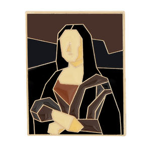 Nuovo distintivo francese impressionista in lega di olio dipinto digitale in metallo inciso angelo astratto alla moda per spilla creativo - Product Image 6