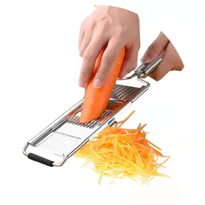 Adjustable Kitchen Tools Hand-held Shredder Cutter Cheese Grater Multi-Purpose Potato Stainless Steel Vegetable Slicer