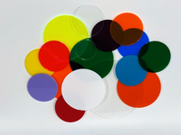 Disques circulaires en acrylique coulé découpé au laser personnalisés en plexiglas optique transparent/formes carrées/rectangulaires en plastique 3mm 4mm
