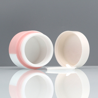 Pot en verre céramique rose mat 5g 20ml 30ml 50ml 60 ml 100ml porcelaine blanche verre hydratant pot à crème cosmétique avec couvercle