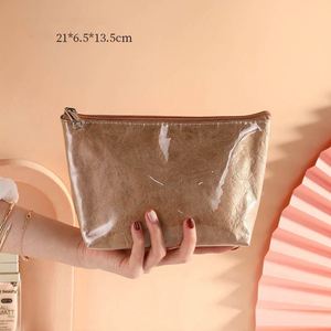 2025 Customized New TPU Tyvek Reusable Washable Cosmetic <b>Bag</b> Makeup <b>Bag</b> Portable <b>Zipper</b> Travel <b>Storage</b> Makeup <b>Bag</b> - Product Image 3