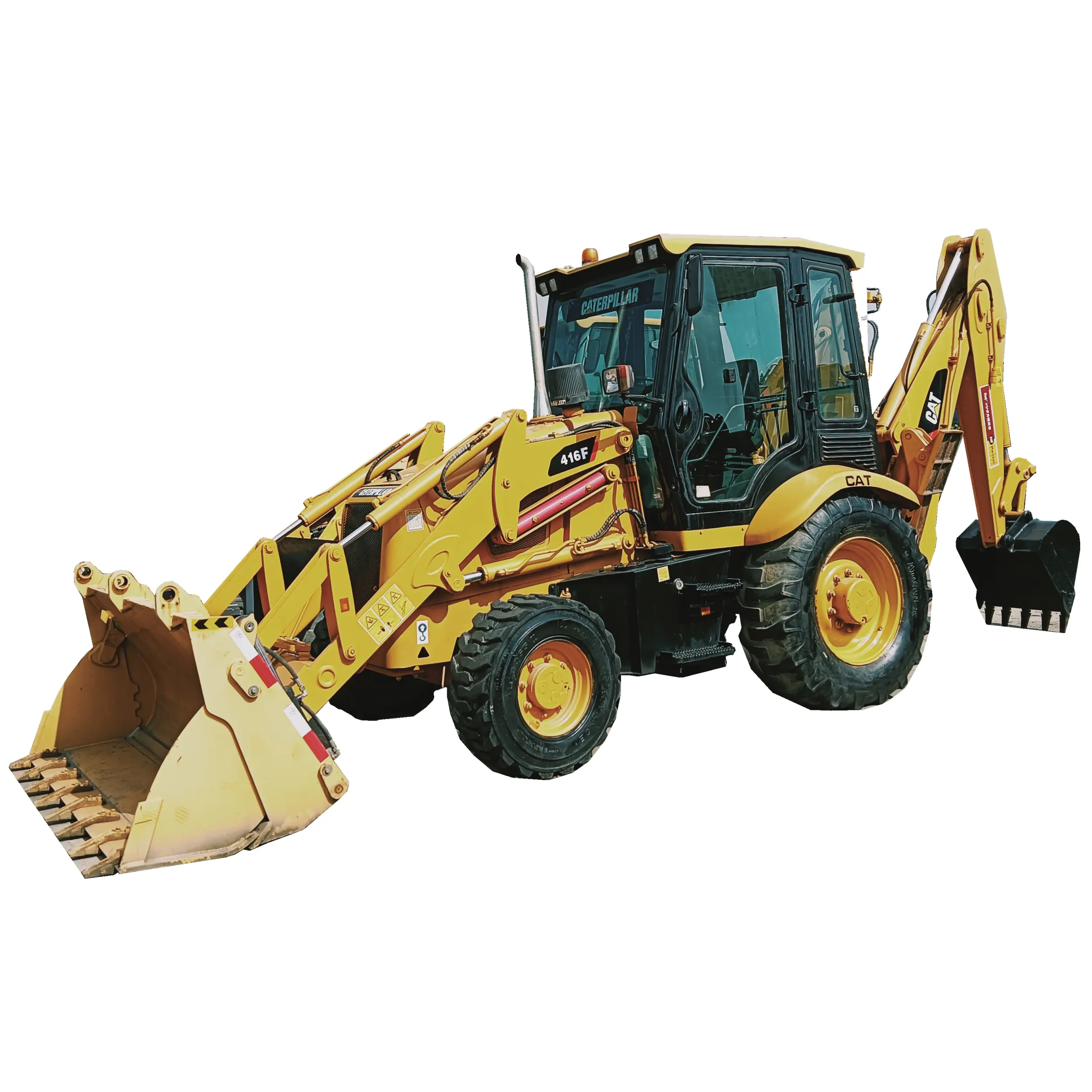 Diskon mesin penggerak bumi bekas, roda pengangkut Backhoe 416F