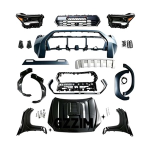 GZZIM Kit carrosserie de haute qualité en plastique ABS non peint, pièces de mise à niveau, pare-chocs avant et arrière, calandre pour 2015-2025, protection - Product Image 2