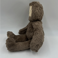 Offres Spéciales Bigfoot d'animal brun super doux personnalisé pour les peluches Sasquatch brodées avec un remplissage en coton PP