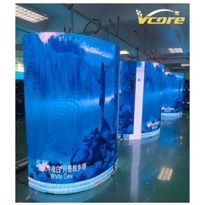 Pantalla LED Cilíndrica Personalizable para Interiores y Exteriores P2.6mm, Módulo Flexible, Unión sin Costuras, Efecto 3D, Pantalla Circular GOB - Product Image 3