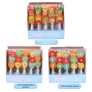 20g karikatür kutulu meyve şiş yumuşak sakızlı şeker lolipop tatlı lezzet ile öğrenciler için rahat aperatifler toptan - Product Image 2