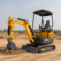 Harga Terjangkau Excavator Mini Hightop HT18 Backhoe Mini Pelle 1.5Ton 1.8Ton