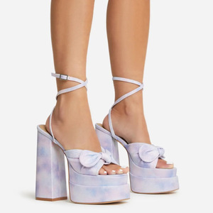 Sandalias <span class=keywords><strong>de</strong></span> tacón alto <span class=keywords><strong>de</strong></span> una pieza con correa y diamantes, estilo boca <span class=keywords><strong>de</strong></span> pez, para mujer, tallas grandes - Product Image 3
