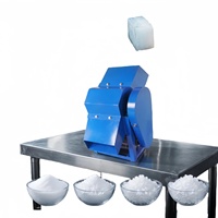 Commerciële 3s Instant Ice Crusher met 4 verstelbare ijstexturen voor de verwerking van zeevruchten, fruit en groenten