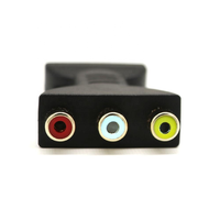 Adaptor Audio Video HDTV Male ke 3 RCA AV Female dengan Selubung PVC, Transmisi Satu Arah untuk TV & Pemutar DVD, Stok Adaptor RCA HDTV 3
