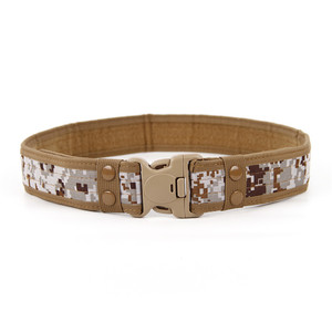 <span class=keywords><strong>Ceinture</strong></span> en toile pour hommes avec boucle en plastique à bordure extérieure de 5cm de large <span class=keywords><strong>Ceinture</strong></span> tactique de sport <span class=keywords><strong>d</strong></span>'entraînement allongée et épaissie - Product Image 3
