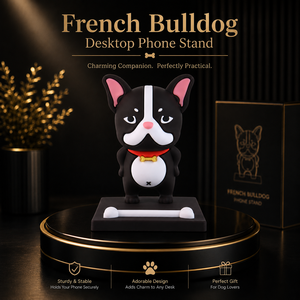 Soporte para Teléfono con Diseño de Bulldog Francés Premium, Soporte para Móvil Estable de PVC, Adorno de Escritorio, Soporte para Teléfono para el Hogar, Oficina, Tienda de Regalos - Product Image 2