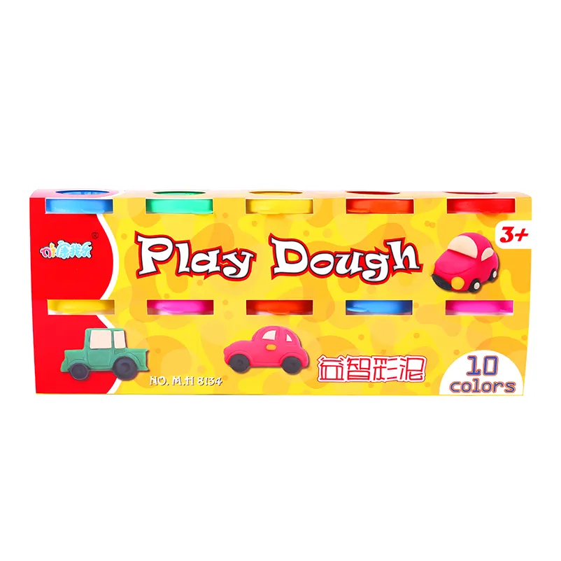 Play Dough Plasticine Polymer Clay 10 Color Kids Modeling Educational Toy Cups