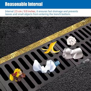Grilles de tranchée <span class=keywords><strong>en</strong></span> <span class=keywords><strong>fonte</strong></span> EN124 D400 250x750, grilles d'égout pour la sécurité routière, drainage des eaux pluviales, parkings - Product Image 4