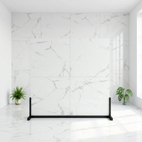 Carreaux de céramique blancs mats effet marbre Carrara 60x60, 60x120, 80x80 cm, polis R10 R11, carrelage de sol en porcelaine, carrelage en porcelanato