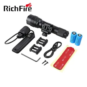 RichFire 1000lm Hochleistungs-LED-Taschenlampe taktische Taschenlampe mit Fernsc halter