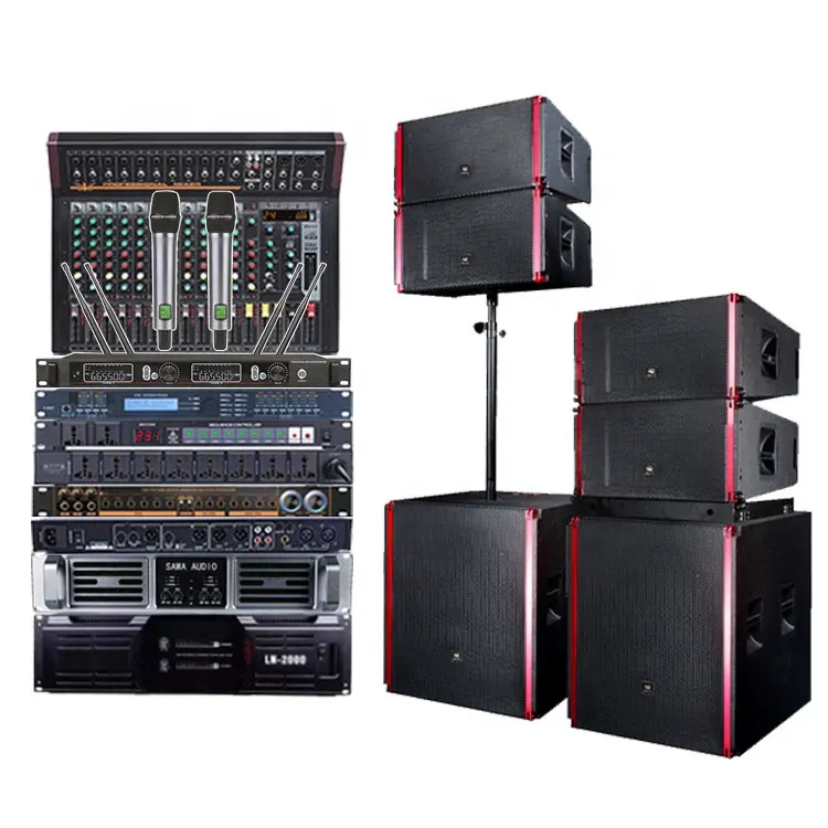 ST8 공장 도매 전문 라인 어레이 Audio12 \ 18 인치 라인 어레이 사운드 시스템 라인 어레이 콘서트 용 스피커