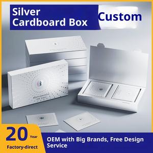 Custom Cosmetic Packaging Color Box for Skin Care Candle <strong>Products</strong> Bronzing Silver Card Carton Gift Box Stamping <strong>Customizable</strong> - Product Image 6