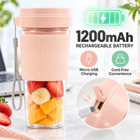 Mini-mixeur portable de voyage 300 ml, sans fil USB, pour jus et smoothies, idéal pour la salle de sport, le bureau et l'extérieur, mixeur électrique pour fruits