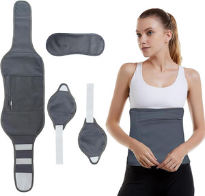 Castor Oil Pack Wrap Reusable Castor Oil Neck Wrap for Abdomen Knee with Adjustable Elastic Straps Castor Oil Wrap <b>Compress</b> Kit - Product Image 1