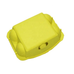 Carton à œufs en gros, une demi-dizaine de papier coloré vide pâques 6 oeufs en carton emballage recyclage - Product Image 2