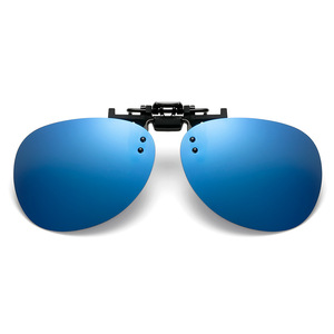 Oval <b>Gradient</b> Lens Clip-On <b>Sunglasses</b> Anti Glare Sun Protection Unisex Adult - Product Image 2