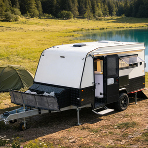 Caravane tout-terrain légère sur mesure Ecocampor Factory, maison de camping-car de 14,6 pieds, remorque de camping moderne, tente de camping pour les <span class=keywords><strong>voyages</strong></span> - Product Image 1