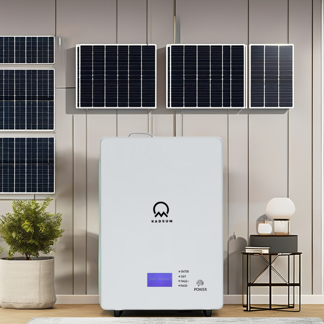 Madsun Lithium Iron Phosphate Battery 10kwh Solar Roof Storage Battery 48V 200Ah