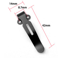 Clip arrière Benchmade Butterfly 535 en acier inoxydable, clip de poche Bugout, clip arrière d'origine en acier inoxydable