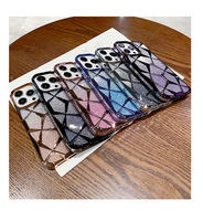 Design de mode filles dos évider paillettes Bling noir coques de téléphone antichoc étui de téléphone pour iPhone 16 15 14 13 12 17 Pro Max
