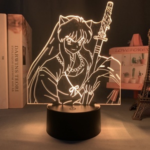 Lámpara LED de Anime Inuyasha para Decoración de Dormitorio Infantil, Luz Nocturna, Regalo de Cumpleaños para Niños, Decoración de Habitación, Lámpara 3D, Manga Inuyasha - Product Image 3