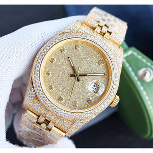 Reloj de Lujo para Hombre, Diseño de Acero Inoxidable, Diamantes Moissanite, Luminoso, con Calendario, Reserva de Energía, Estilo Personalizado, Casual de Negocios - Product Image 3