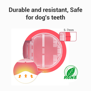 Dayanıklı sert kırmızı noel eğlenceli köpek stres topu Fetch oyuncaklar özel Logo çin'de yapılan Modern spor moda kauçuk plastik malzeme - Product Image 5