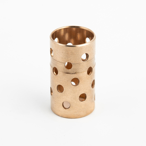 FB092 Palier coulissant en cuivre à perforation en bronze fendu, Palier à bagues en cuivre, Palier en bronze enveloppé <span class=keywords><strong>CuSn8P</strong></span> - Product Image 1